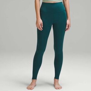 lululemon athletica storm teal align leggings 28” size 8